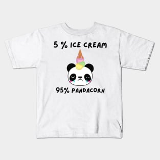 Ice Cream Panda Unicorn Kids T-Shirt